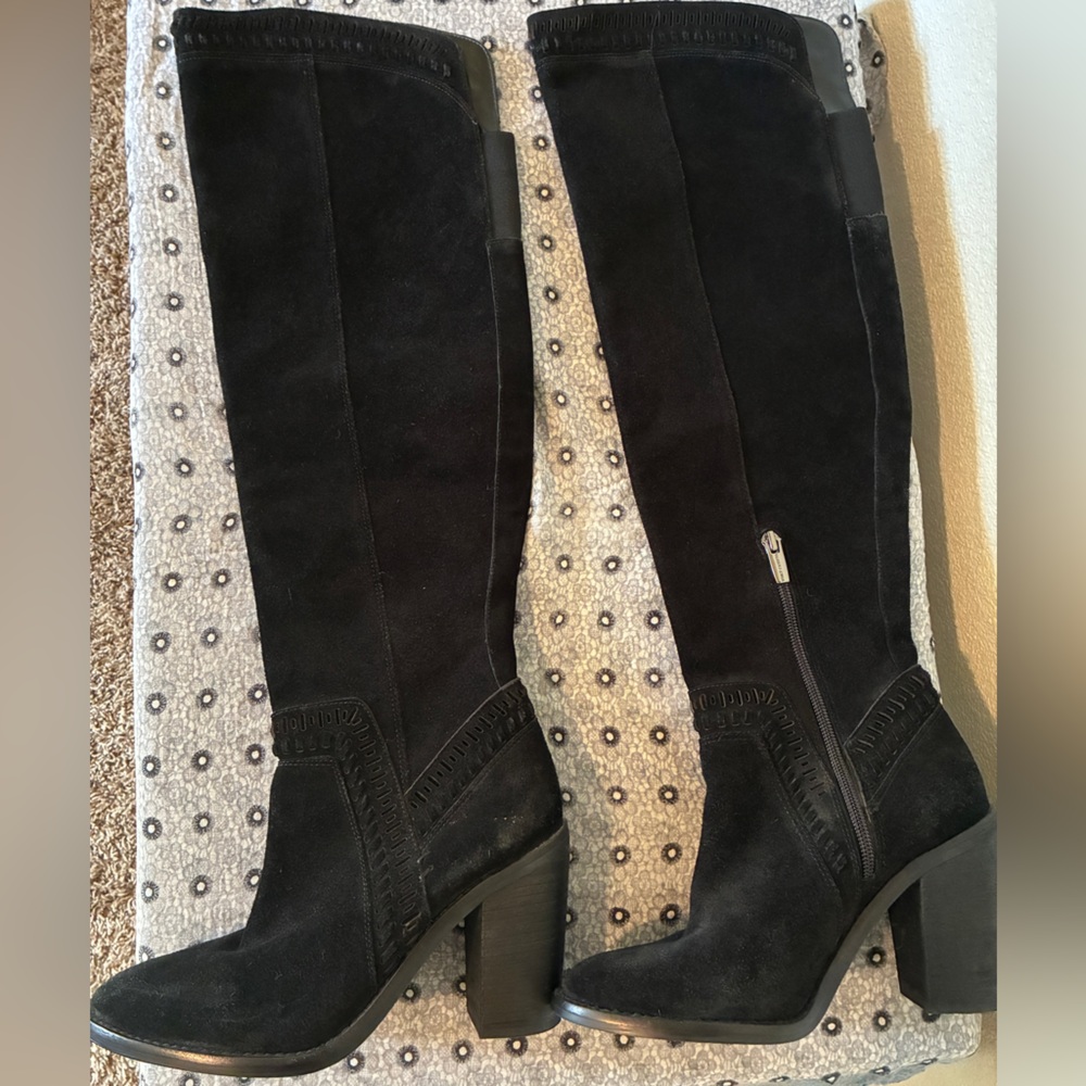 Vince Camuto Black Suede Over the Knee Boots NWOT